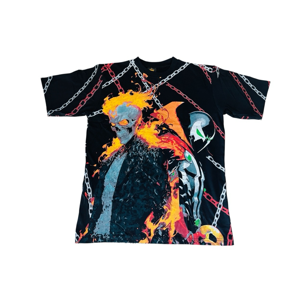 เสื้อ รุ่น Ghost Rider VS Spawn ป้าย​เดอะคราวน์ พรีเมี่ยม #เสื้อวินเทจ#เสื้อยืด 90s#Vintage#3