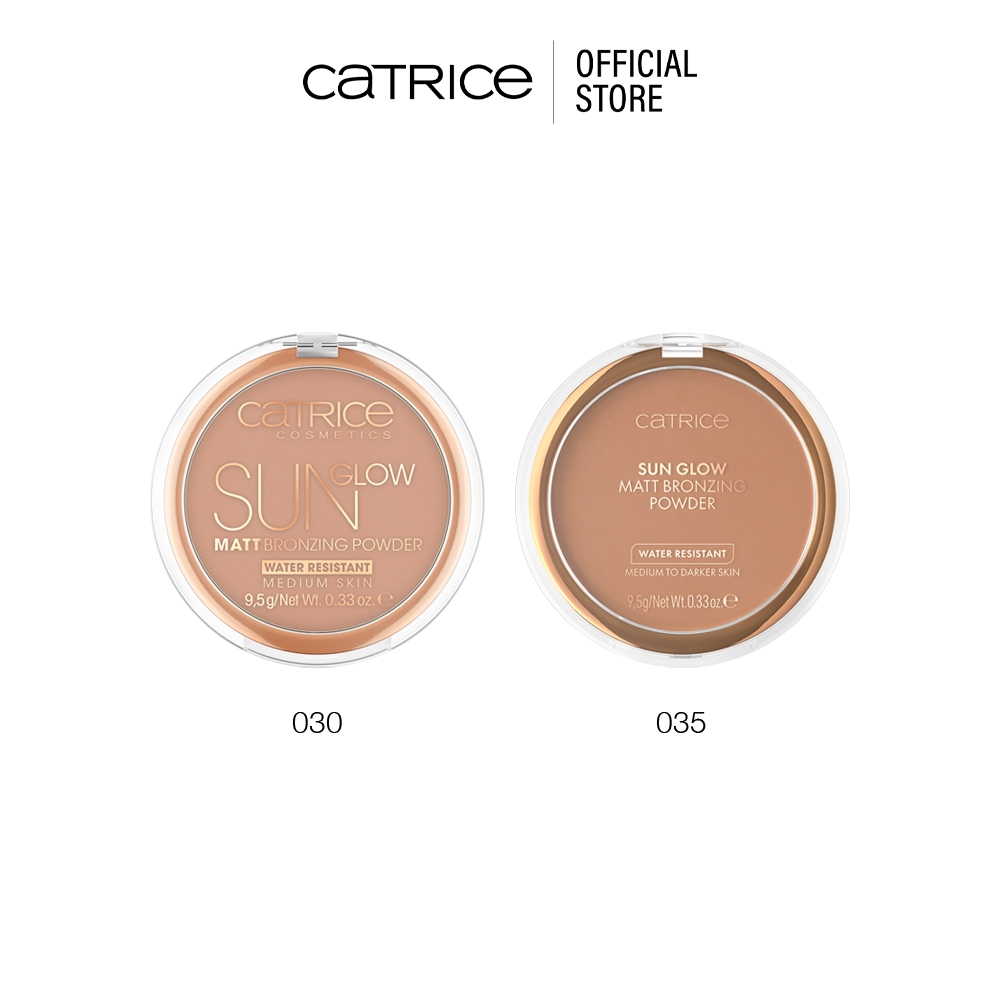 Catrice Sun Glow Matt Bronzing Powder บรอนซ์เซอร์เนื้อแมตต์ คอนทัวร์