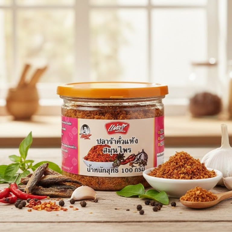 ปลาร้าคั่วแห้ง 100g ตรา แม่ศรี