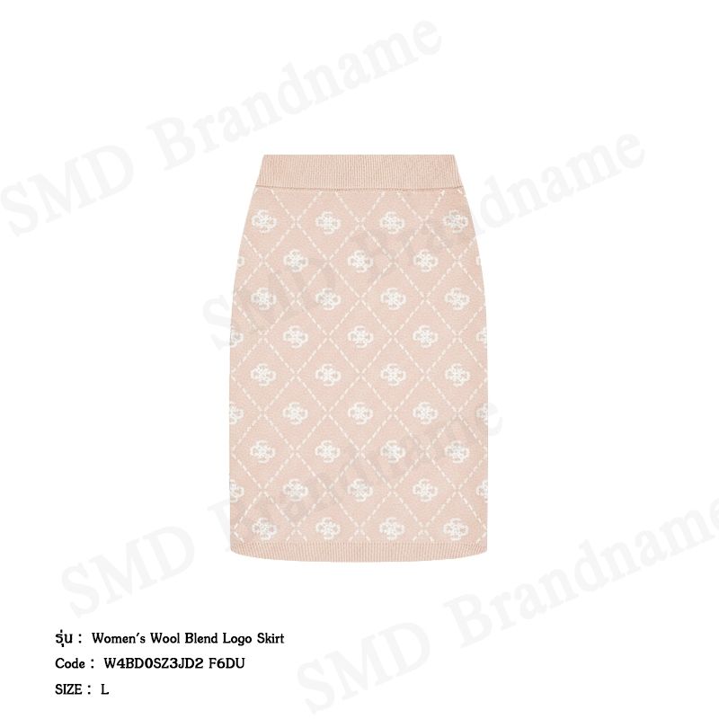 Guess กระโปรงสั้นผู้หญิง รุ่น Women's Wool Blend Logo Skirt Code: W4BD0SZ3JD2 F6DU