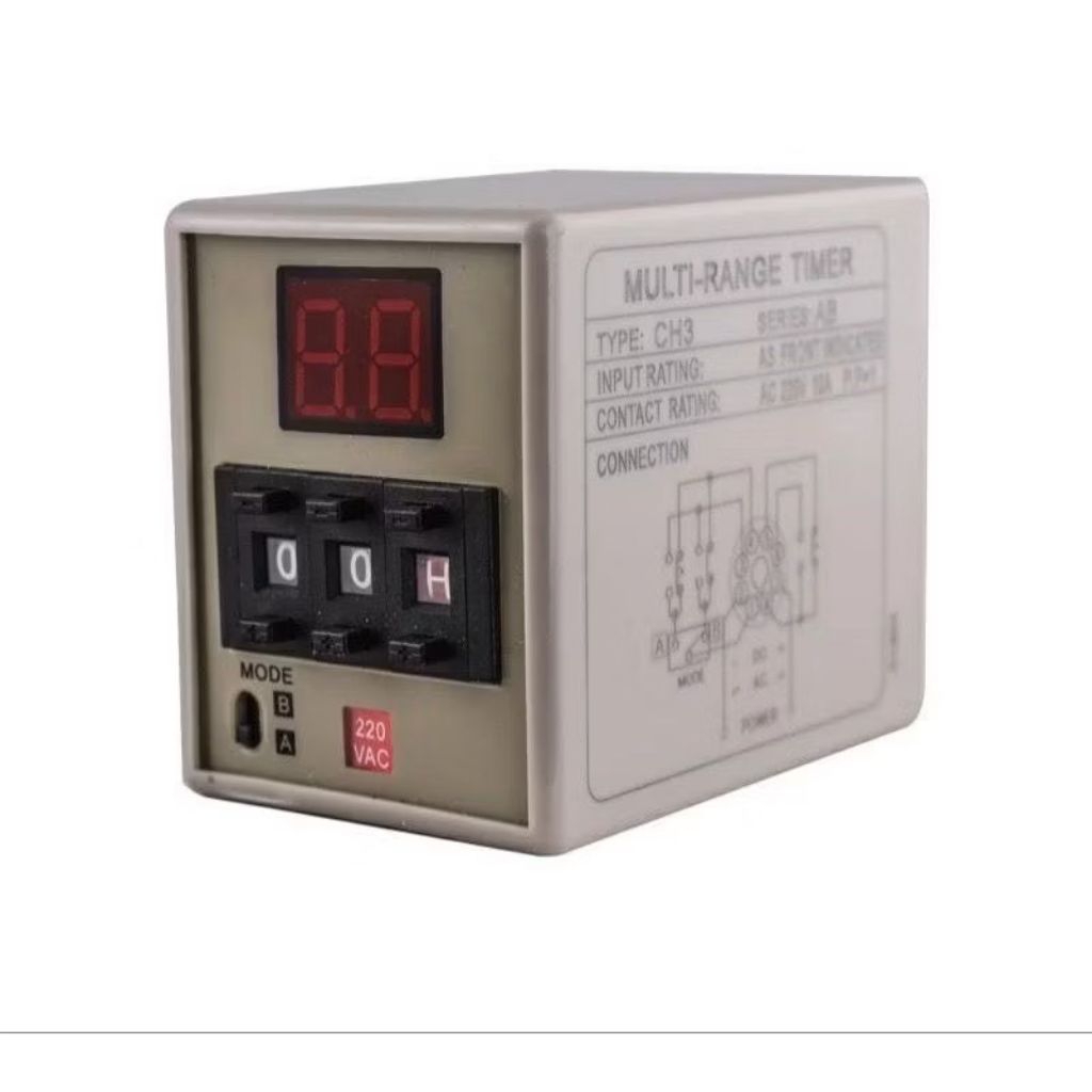 ￼￼CH3-A8 ทามเมอร์ 24v 220v.12vสินค้าพร้อมส่งในไทย￼CH3 CH3-AB 10A 220V Timer Delay Relay 0.01s-990hพร