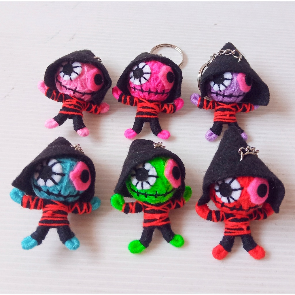 พวงกุญแจ ตุ๊กตาวูดู Unique Voodoo Doll Keychain – Handmade with Love for Bags and Keys #4