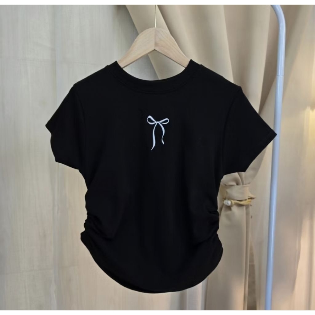 ิเสื้อครอปมือ2ป้าย Spinnyhouse