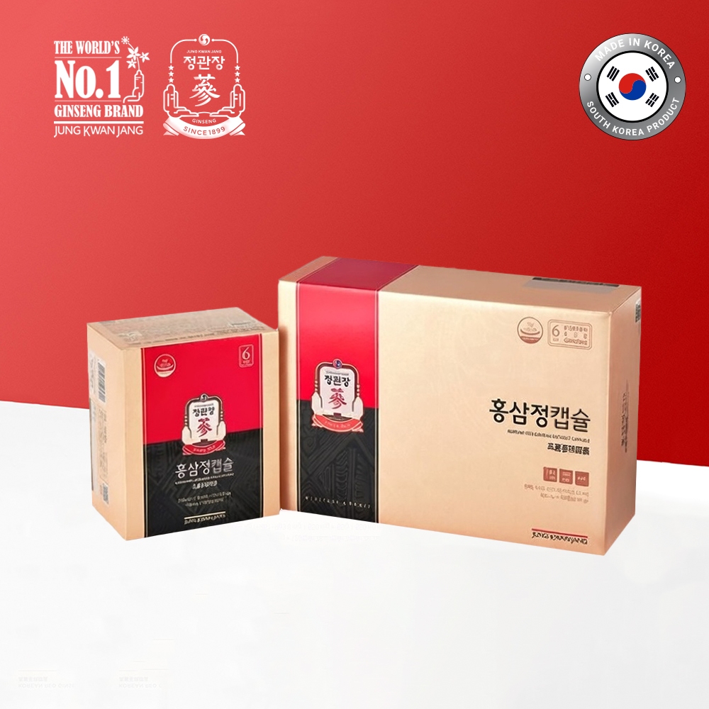 JUNG KWAN JANG Korean Red Ginseng Extract Capsule  – โสมแดงเกาหลีสกัดชนิดแคปซูล 600มก. x 300แคปซูล