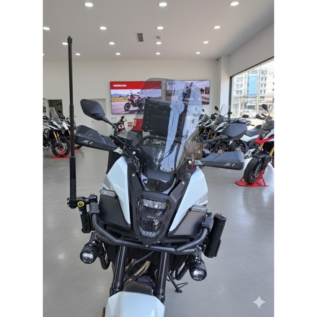ชิวแต่ง NX500 สีสโม๊ค ทรง V.1 Honda NX500 หนา 4  มิล ราคา ถูกที่สุด ดีลบีเคเค แกลเลอรีภาพที่ 4