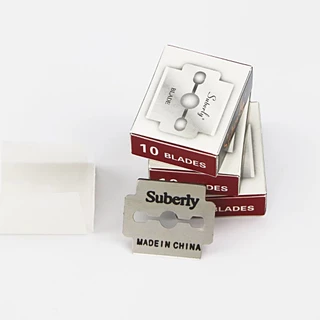 BLADE🥕ใบมีด 100 ชิ้น สำหรับใส่ ที่ขูดเท้า ที่ขัดส้นเท้าแตก ใบมีด suberly ขนาด2.5 x 2.1 cm.ใบมีดสแตนเลส คม อย่างดี 🥕