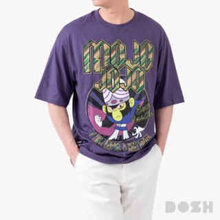 DOSH MEN'S OVERSIZED T-SHIRTS POWERPUFF GIRLS เสื้อยืดโอเวอร…