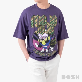 DOSH MEN'S OVERSIZED T-SHIRTS POWERPUFF GIRLS เสื้อยืดโอเวอร์ไซส์ DPGMT5012-VI (M-2XL)