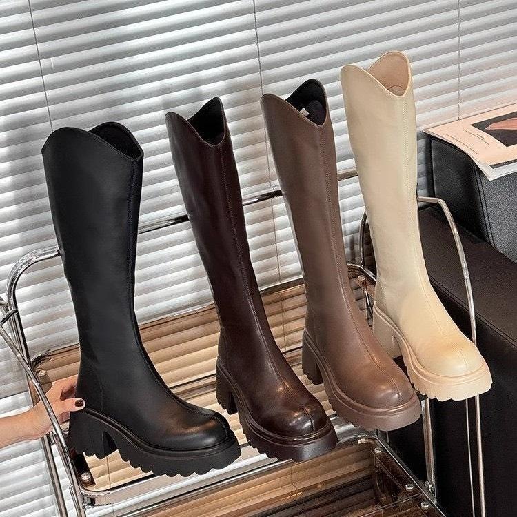 Crazy Snow รองเท้าบูทยาว บุขน รุ่น Chunky Boots