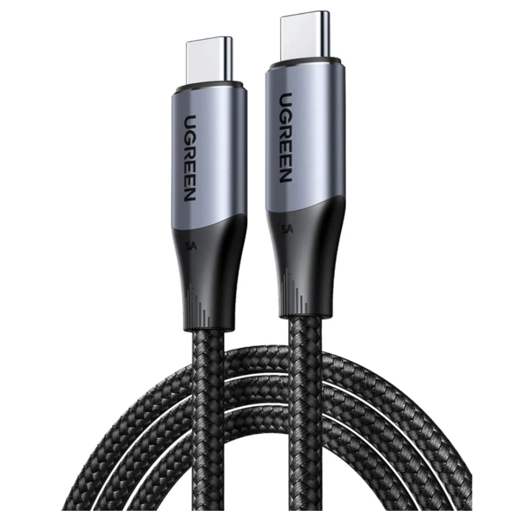 1M Cable Type-C To Type-C UGREEN (80150,10Gb) Thunderbolt 3 Black