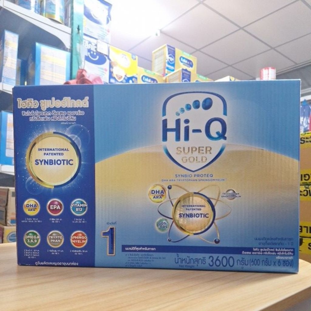 นมผงสูตร 1 Hi-Q Super Gold ขนาด 3600 กรัม