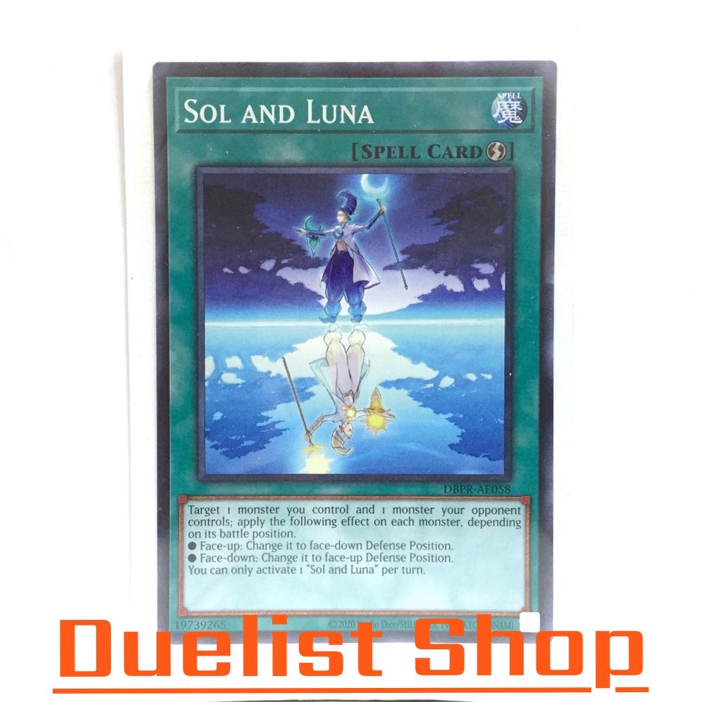 Sol and Luna (N,P) Spell [Quick-Play] ชุด DBPR-AE058 การ์ดยูกิโอ (Yu-Gi-Oh!) OCG Asia EN