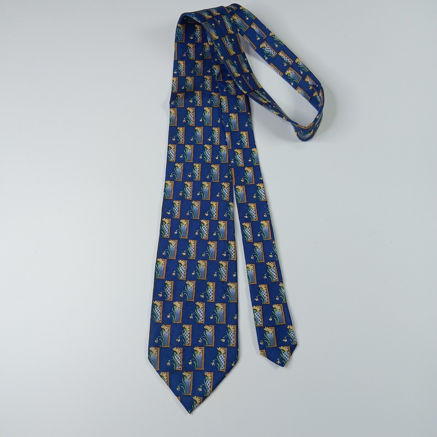 เนคไท Mariani Patrizia Silk Tie Floral Collection # 5725