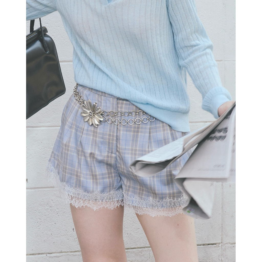 MAINECOON - Eloise Lace Shorts (Wool Blend)