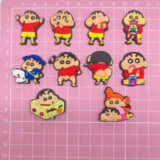 MEIDJ,shoe charms,ชุดหมุดรองเท้าแตะลายเกมอนิเมะ 9 แบบ สไตล์อินสต้าคาร์ตูนน่ารัก ของขวัญคุณภาพสูงวัสดุ PVC