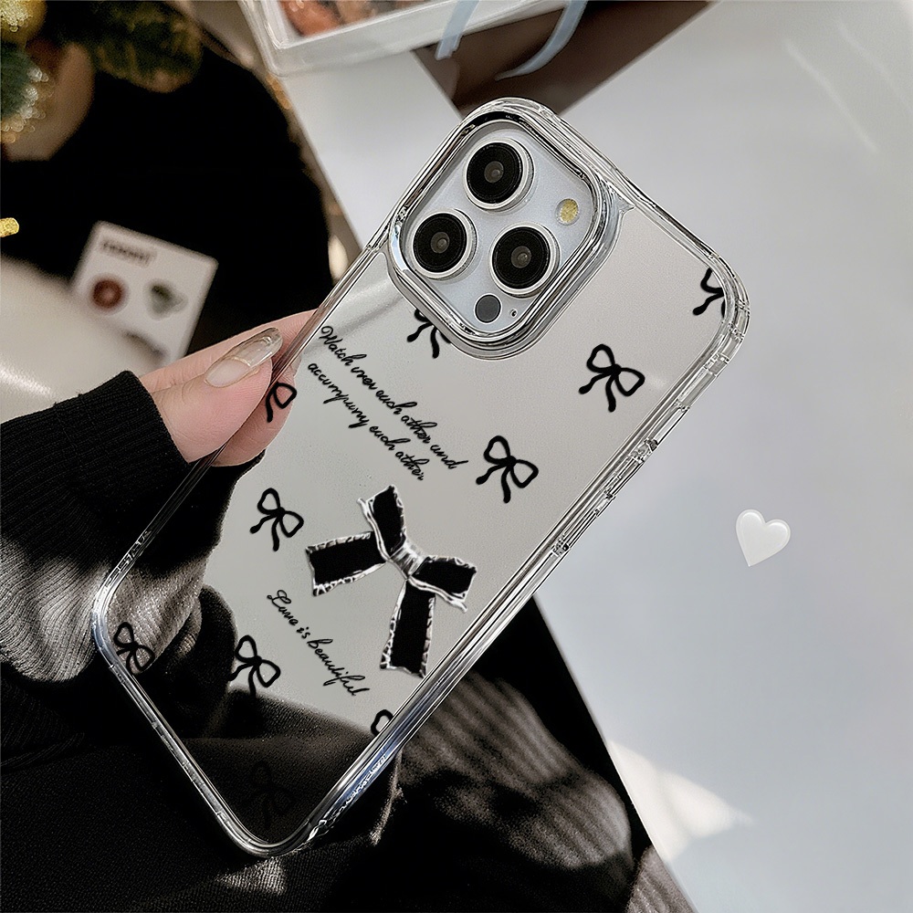 เคสโทรศัพท์กระจกเงา for iPhone 17 11 13 15 12 14 16Pro Max เคสไอโฟน11 เคส เปลือกป้องกันปุ่มชุบไฟฟ้าป้องกันการตกJMCH