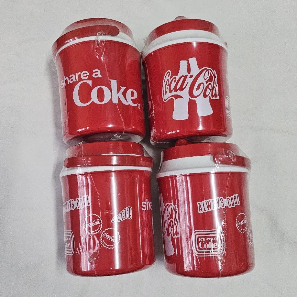 Coca Cola happy holiday bag กระเป๋า ยิม โคคา โคล่า coke โค้ก แก้วน้ำ พร้อมฝา Summer กระติกน้ำ