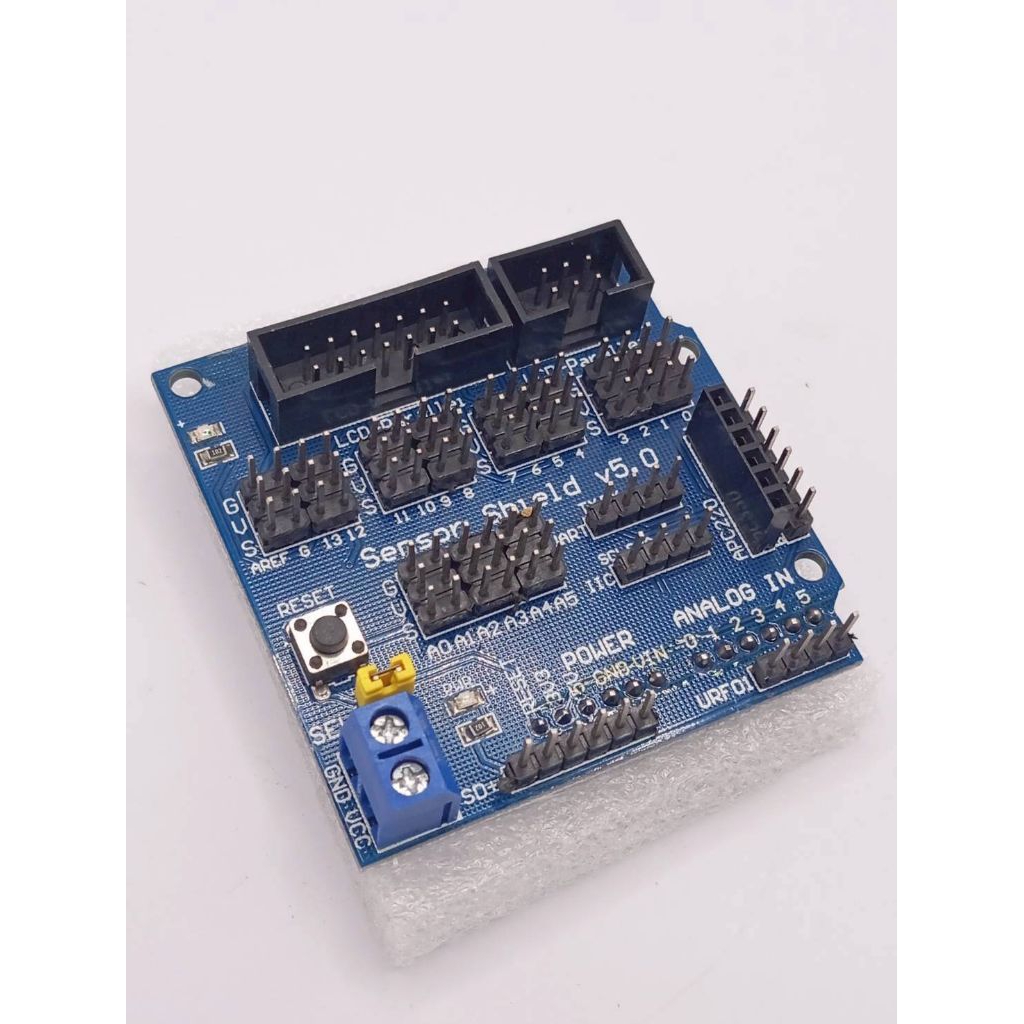 Arduino Sensor Shield V5 Arduino Sensor Shield V5.0 บอร์ดขยายสำหรับ Arduino UNO R3 และบอร์ดที่มีฟอร์