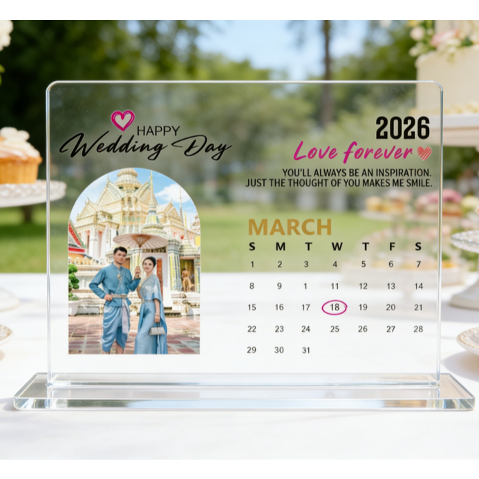 งานด่วน 1-2 วัน ของขวัญสั่งทำอะคริลิค UV Print คมชัด ใส่ชื่อ/ข้อความฟรี ของขวัญวันเกิด เกษียณ รับปริญญา DIY