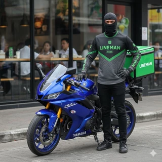 เสื้อไรเดอร์ Rider Line man เสื้อแขนยาว ผ้าดี กันแดด
