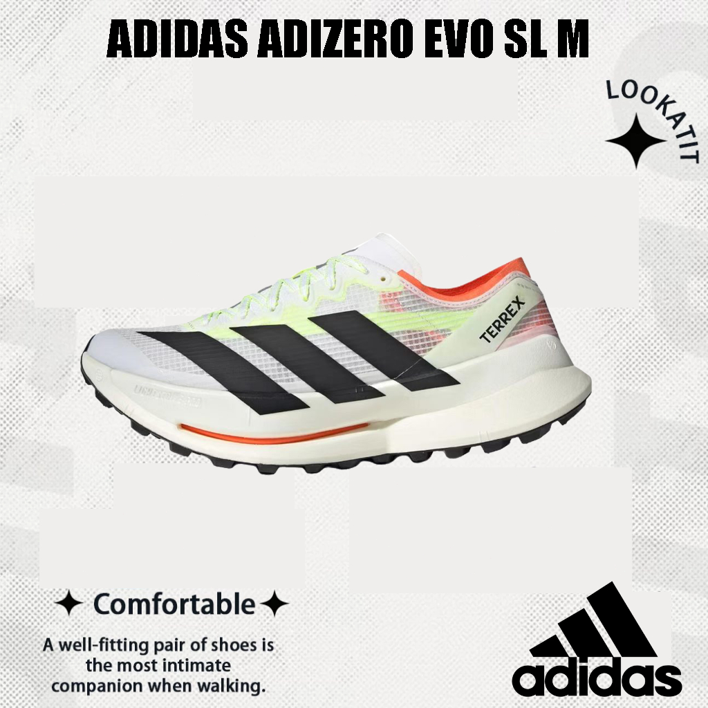 Adidas Adizero Evo SL M รองเท้าวิ่ง สีขาว สวมใส่สบาย ทนทาน