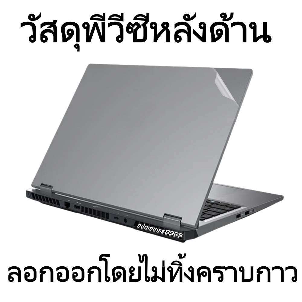 สติกเกอร์​กันรอยแบบด้าน-ใส-เก็ลดแก้ว-ด้านเม็ดดำ-ด้านเม็ดขาว ติดหลังจอNOTEBOOK(สติกเกอร์ขนาด17นิ้ว40*30cmต้องตัดเอง)