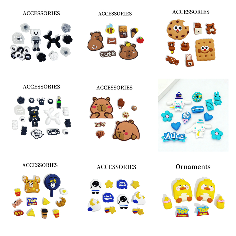 MIPH พร้อมส่ง คอลเลกชันการ์ตูน DIY สำหรับรองเท้า จิ๊บบิท crocs รูปการ์ตูนน่ารักๆ ตัวติดรองเท้า DIY