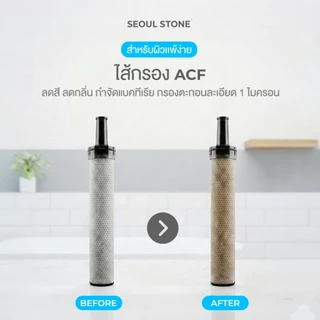 ไส้กรองน้ำฝักบัวเกาหลี Seoul Stone Pure Rain แพ็ค 4 ชิ้น 690.- (จากปกติ 1,000.-)
