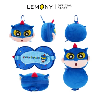 LEMONY หมอนรองคอพร้อมผ้าปิดตาชินจัง ซีรีส์ Multi-Functional Crayon Shin-Chan Collection