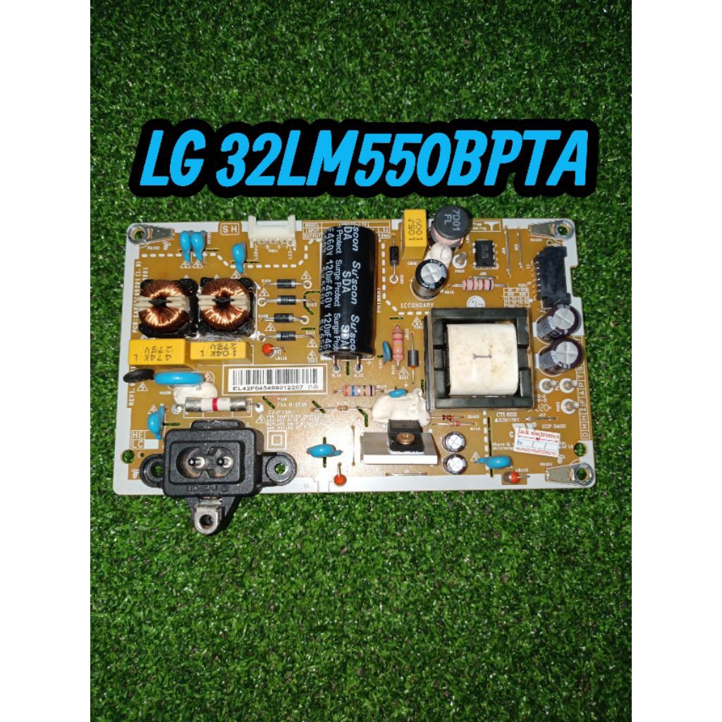 บอร์ดเพาเวอร์ซัพพลายทีวี LG รุ่น 32 LM 550BPTAแท้ถอด