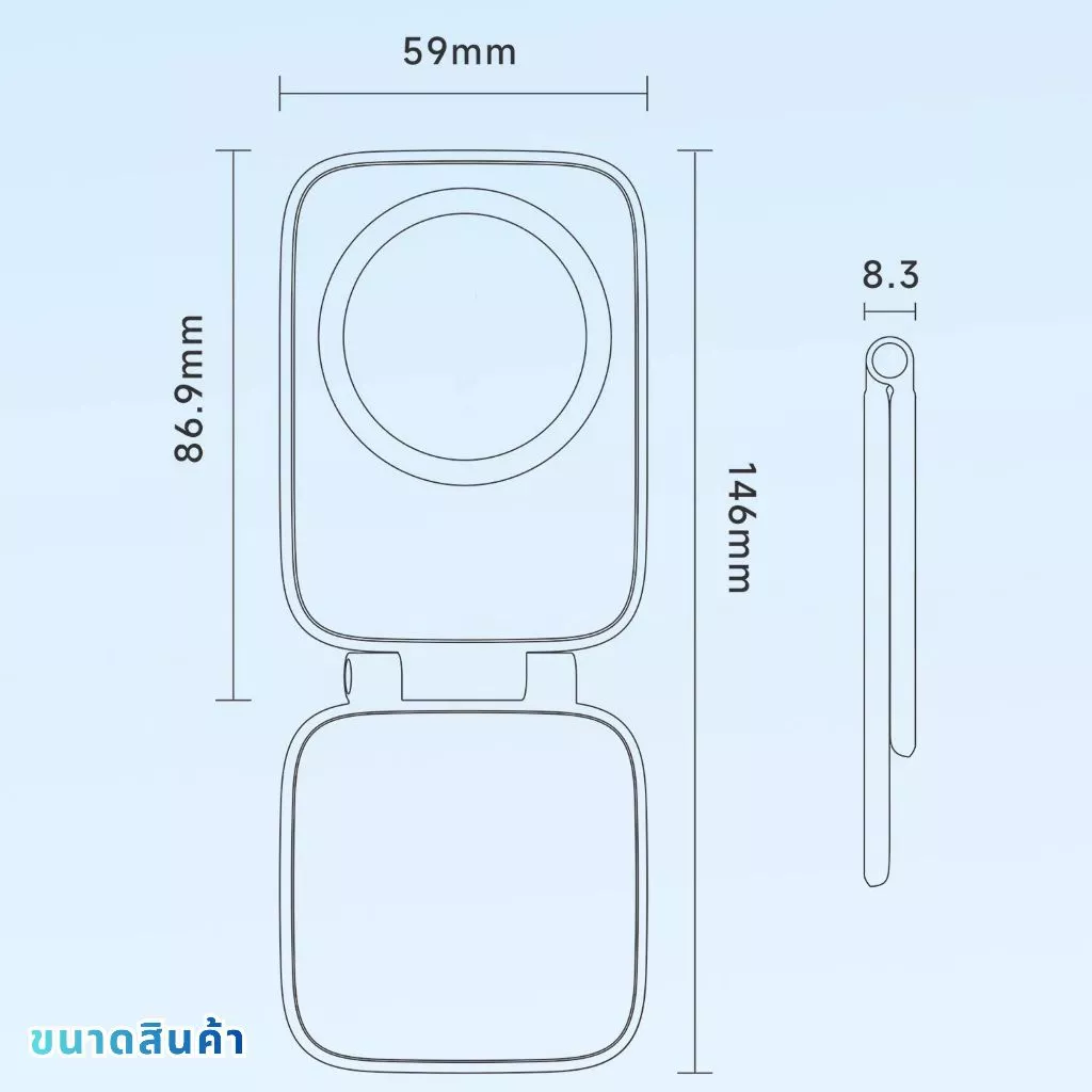 ที่วางโทรศัพท์แบบแม่เหล็กสําหรับรถยนต์ ที่วางโทรศัพท์ในรถยนต์ ติดคอนโซลรถในรถยนต์ ยึดแน่น ไม่หลุดง่าย แบบพกพา thumbnail 8