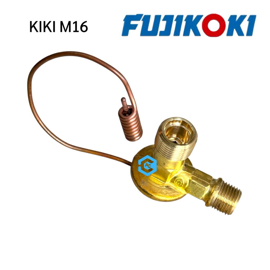 FUJIKOKI KIKI M16 R-134a วาล์วแอร์รถยนต์ แท้ ฟูจิ เกลียวกิกิ หางเดียว ดราก้อน สตราด้า บิ๊กเอ็ม ฟรอนเทียร์ ร็อกกี้ เดกก้า