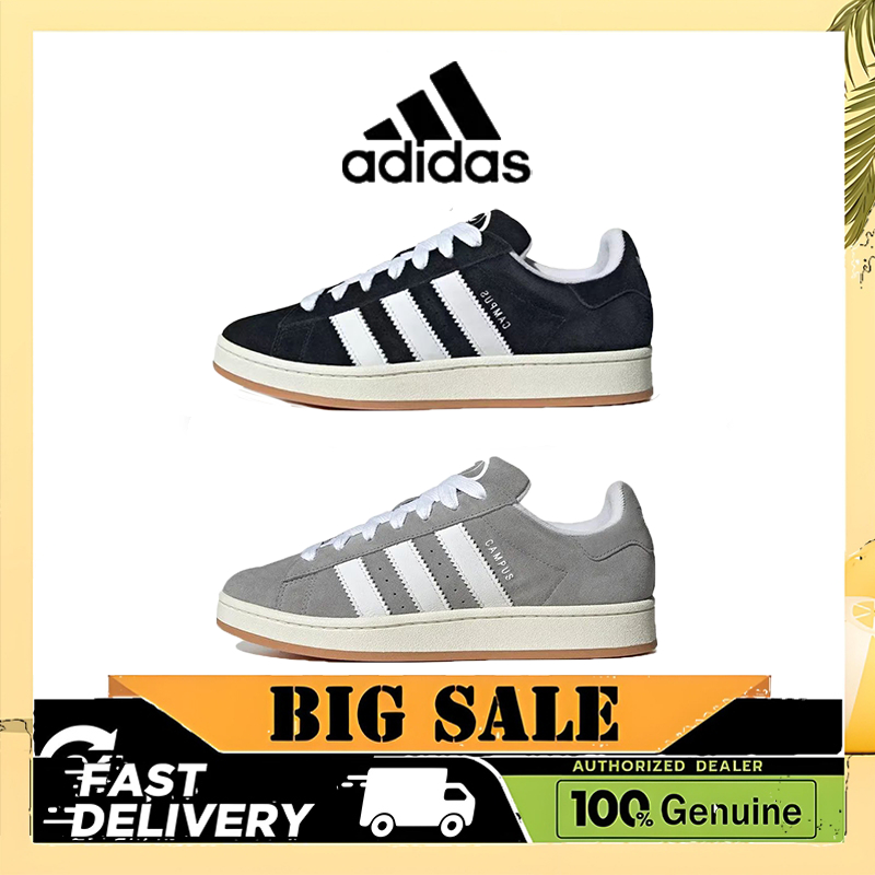 🩵แฟชั่นล่าสุด🩵adidas originals Campus 00s รองเท้าผ้าใบหุ้มส้นต่ำ แบบยูนิเซ็กส์ HQ8708/HQ8707