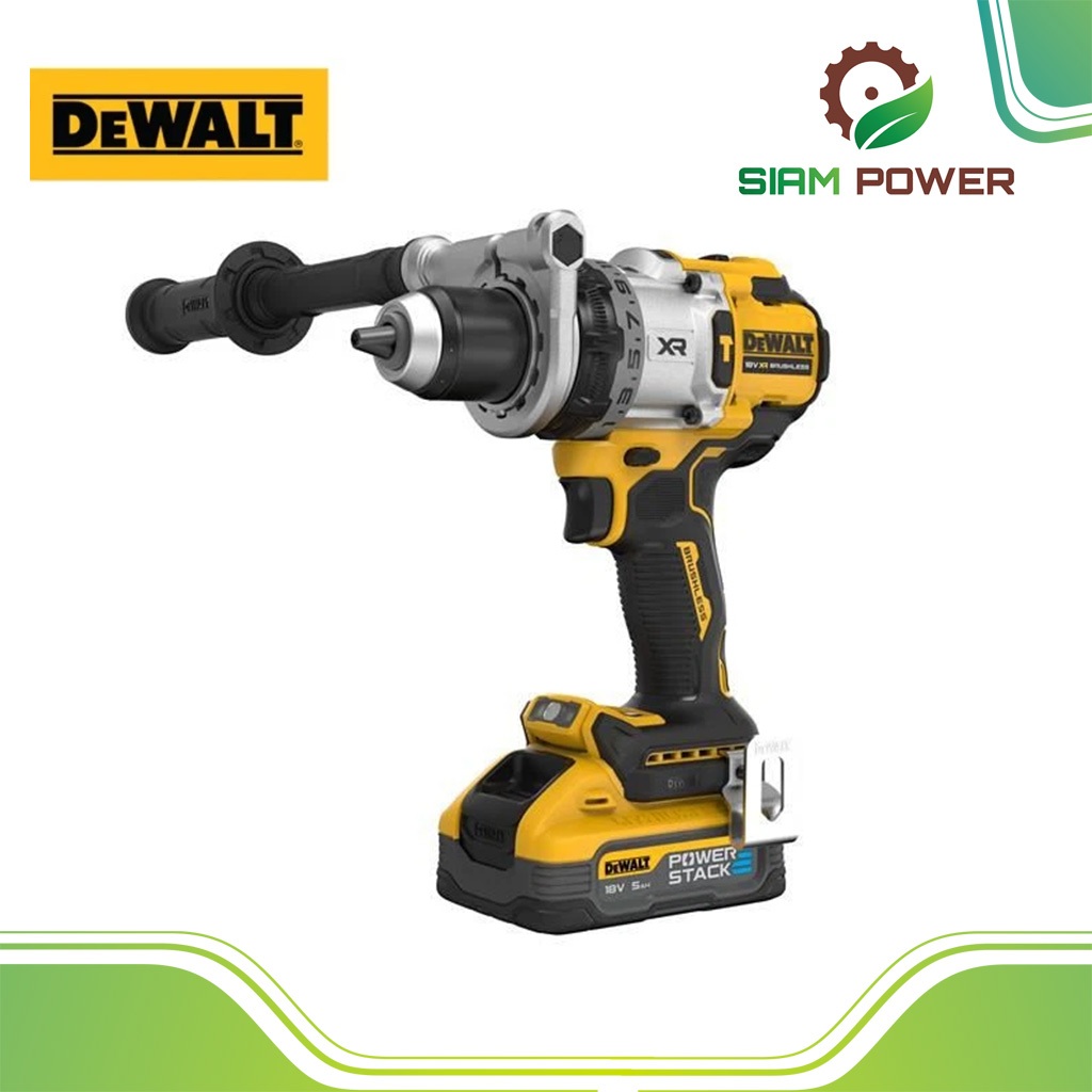 สว่านกระแทกไร้สายไร้แปรงถ่าน 20 โวลต์ พรีเมียม 3 สปีด DEWALT รุ่น DCD1007N-B1 (ไม่รวมแบต)