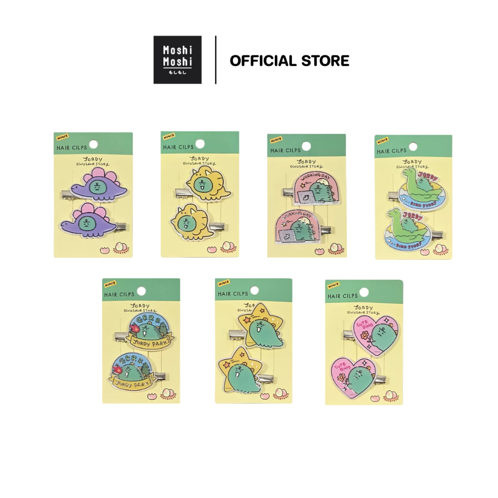 Moshi Moshi กิ๊บติดผม ยางมัดผม ลาย Jordy จากแก๊ง NINIZ ลิขสิทธิ์แท้จาก Kakao Friends รุ่น 6100007338-7344