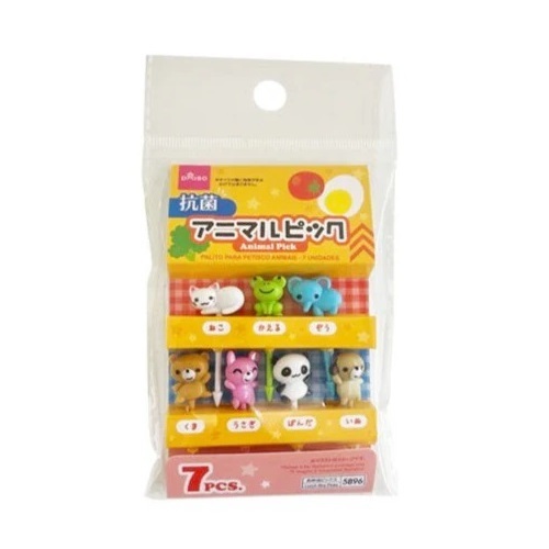 【direct from japan】Daiso Animal picks (7 pieces, antibacterial)