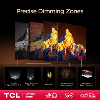 [NEW 2026] TCL ทีวี 55 นิ้ว 4K SQD Mini QLED Google TV รุ่น 55Q7D PRO HVA 2.0 Pro 100% BT.2020 ที่สุดแห่งสีสันสมจริง