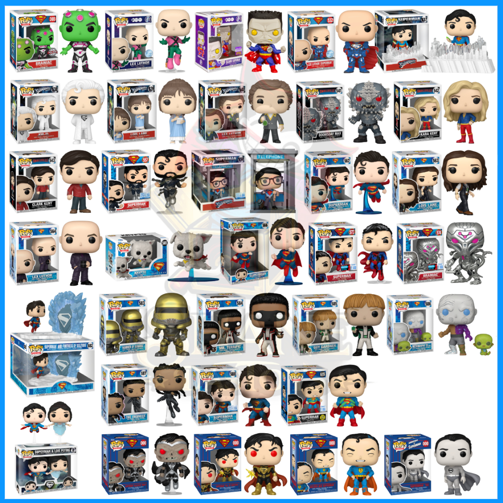 {PRE-ORDER} Funko Pop! DC HEROES : Superman, Clark Kent, Lois Lane, Lex Luthor, Smallville