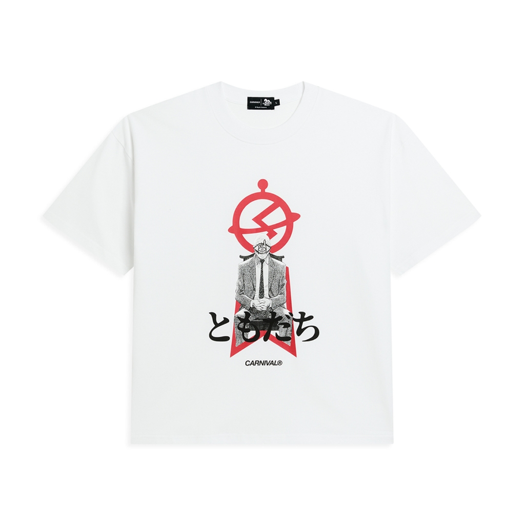 CARNIVAL CNVX20C26T13WH 20th CENTURY BOYS TOMODACHI T-SHIRT OVS WHITE