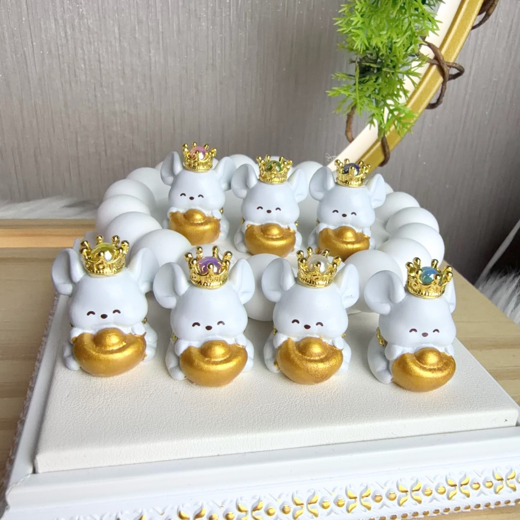 หนูมุสิกะ บริวารพระพิฆเนศ รุ่นถือก้อนทองฉลองความปัง🎉