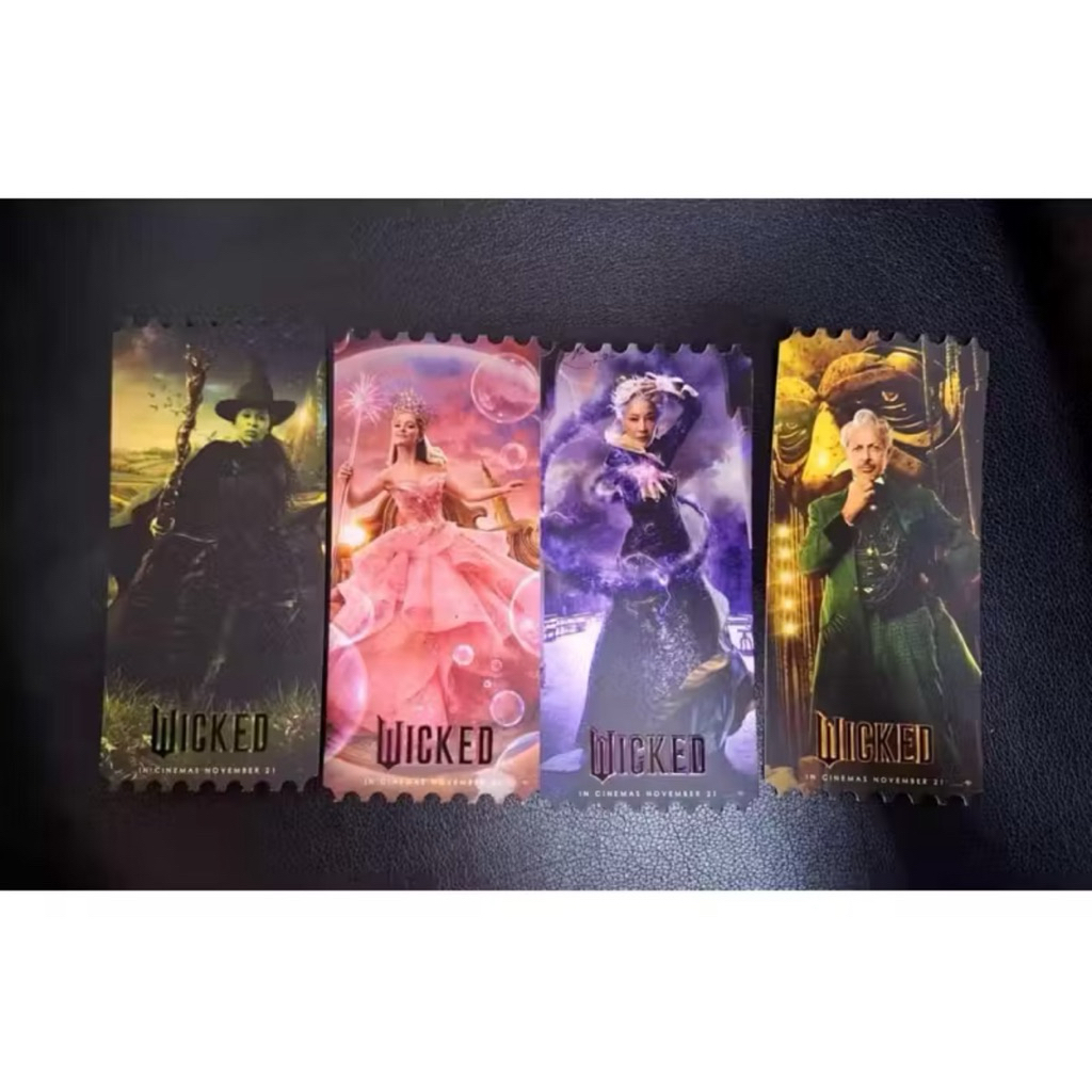 (ทักลด50%) ลิ้งค์กลินดา Collectible ticket Wicked โปสเตอร์ Wicked บัตร imax Wicked แท้ 2024