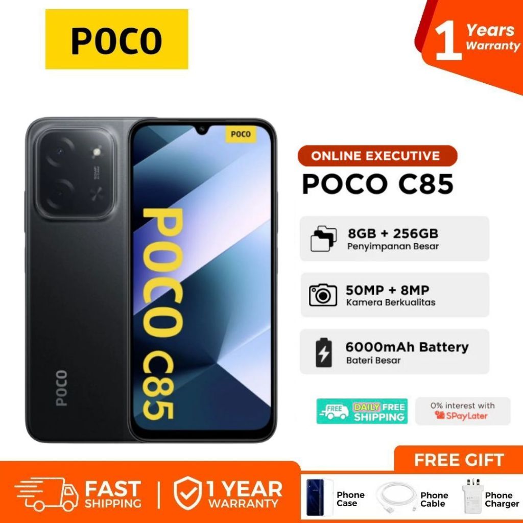 POCO C85 5G (8GB+256GB) จอแสดงผล 6.9 นิ้ว 120Hz กล้อง AI 50MP+8MP แบตเตอรี่ 6000mAh