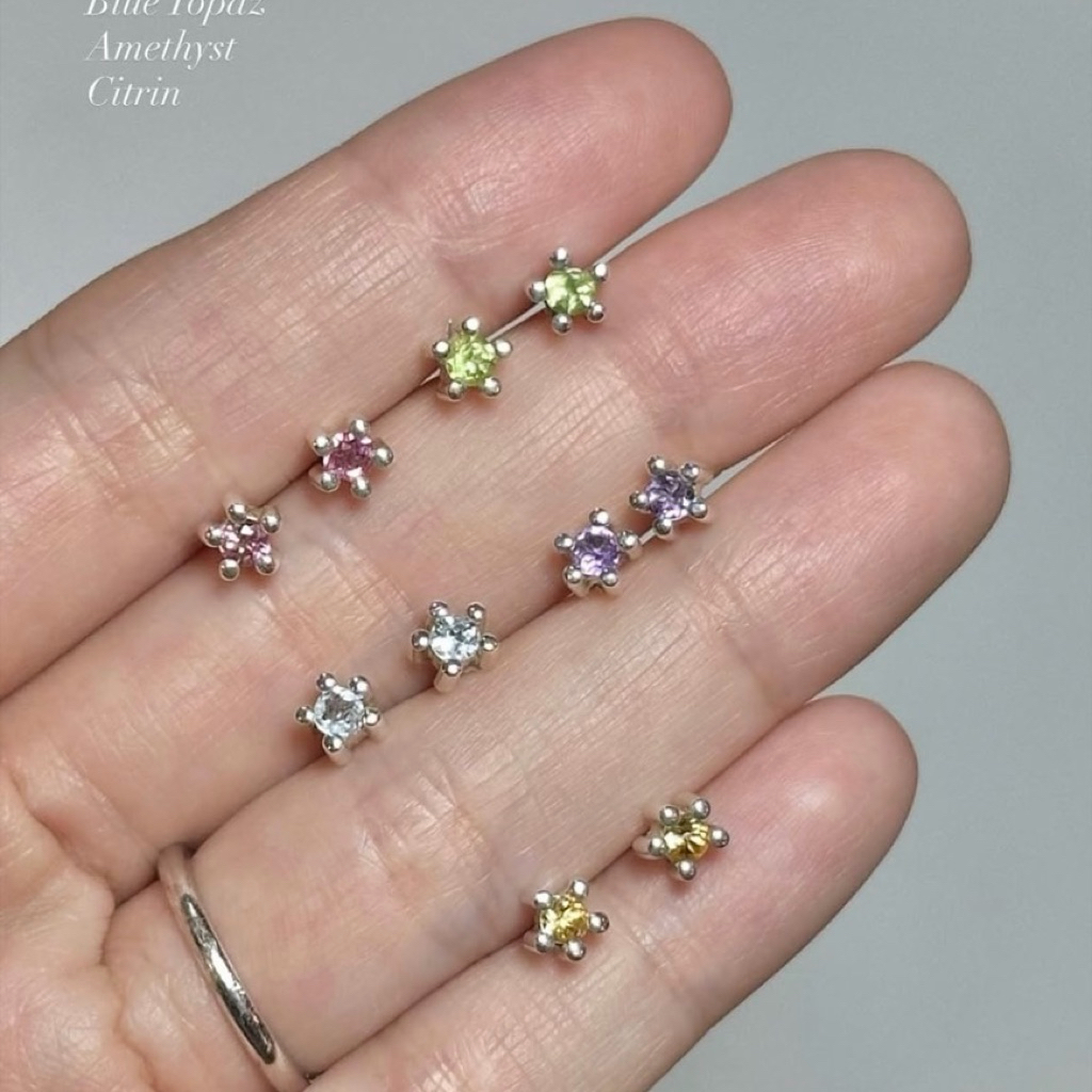 Winterwinter Jewelry Silver925 : เครื่องประดับเงินแท้ ต่างหูเงินแท้ พลอยแท้