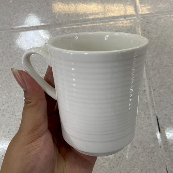 แก้วกาแฟ แก้วนม แก้วชา แก้วสีขาวเงา แก้วมัคเซรามิค เข้าไมโครเวฟได้