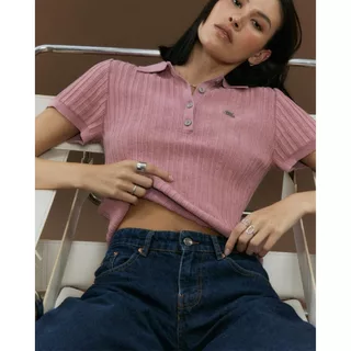knitCircle - FORUM knit Polo Shirt (3 สี) เสื้อโปโลไหมพรม ลายทอเส้นนูน เป็นเส้นตรงแนวตั้ง สลับลายเล็กใหญ่ตลอดตัว ใส่สบาย