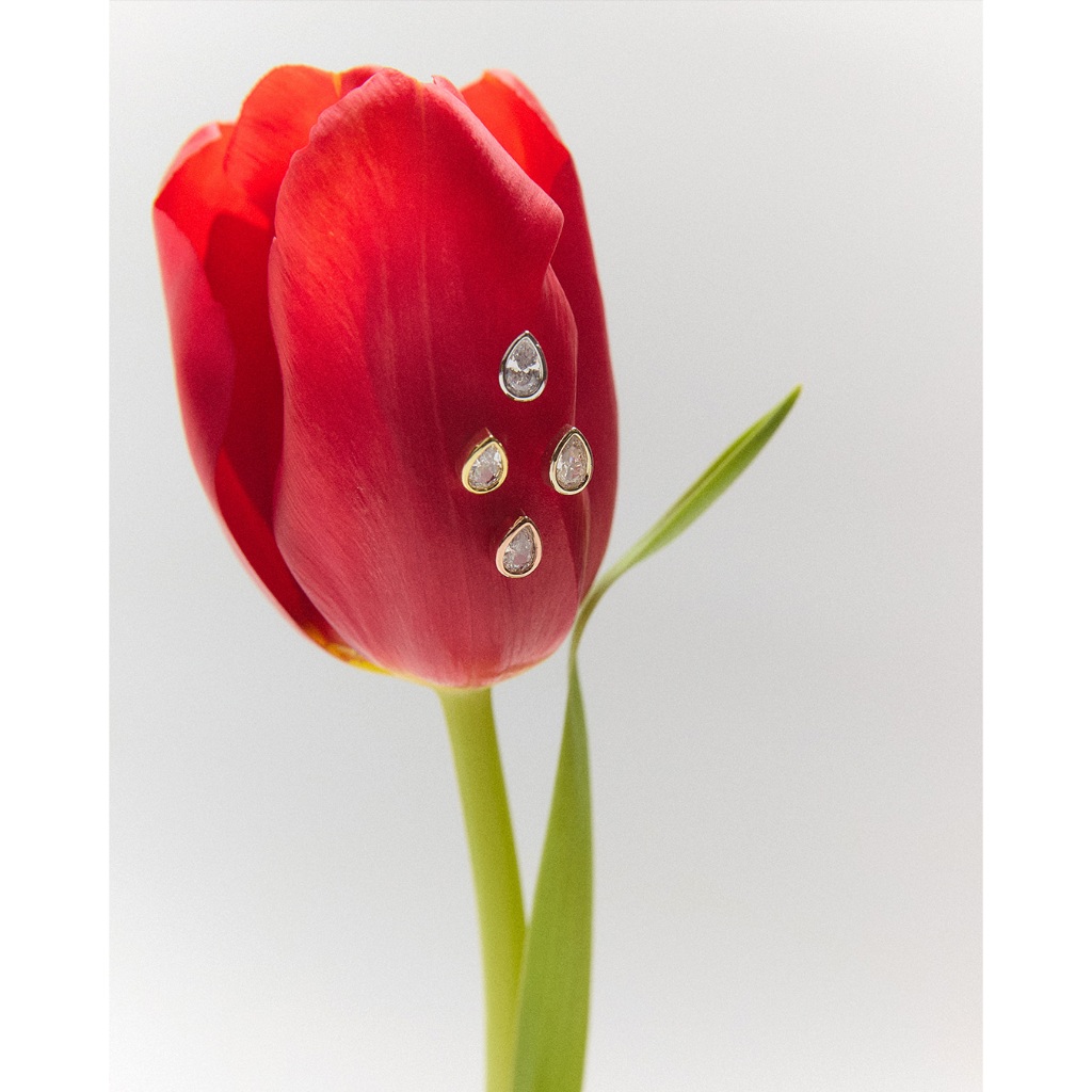 Julys - dangle drop gems earrings