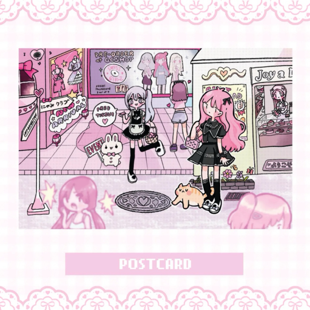 Postcard 4:6 - Pink Town