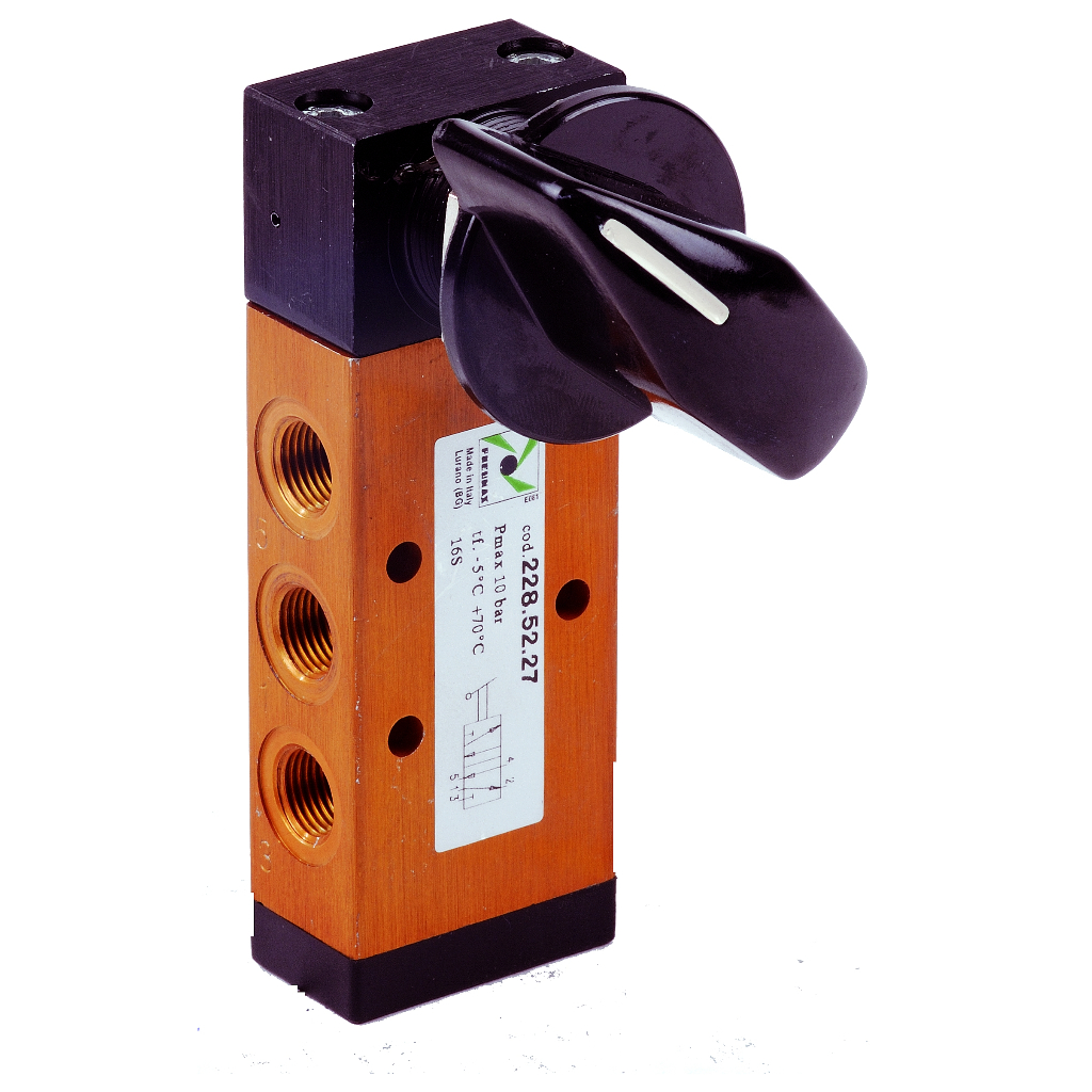 Pneumax 228.52.27 TOGGLE VALVE G1/8 5/2 Lateral Selector Switch 2 Position