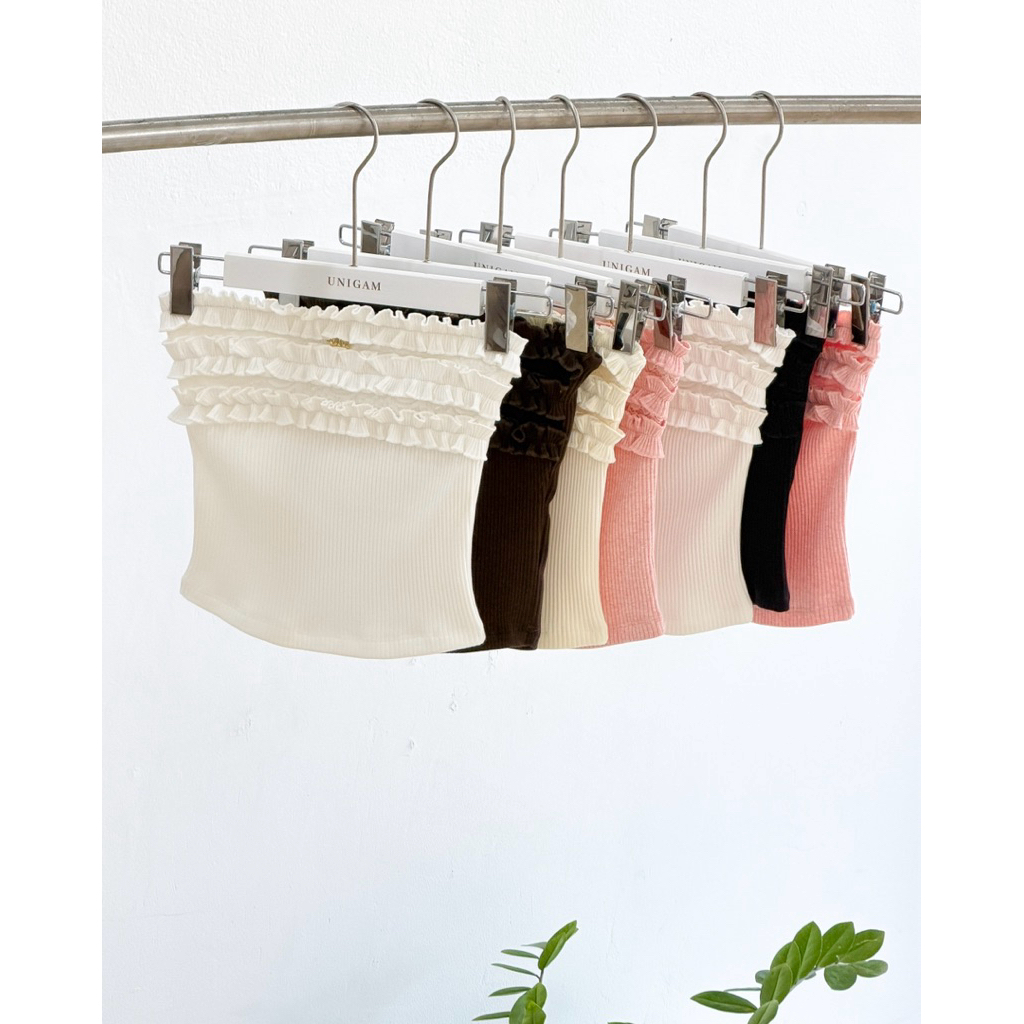 MELLOW TOP 🍵🍓 เกาะอกแต่งระบาย Unigam