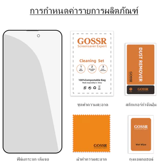GOSSR ฟิล์มกระจกเต็มจอ Privacy กันเผือก สำหรับ iPhone 17 16 15 14 13 12 Pro Max 14 15 16 17 Pro 17 Air 15 14 Plus 11 XR